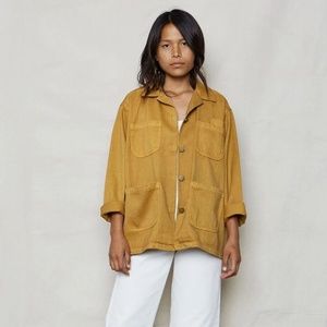 Backbeat Co Hemp Utility Jacket in Golden